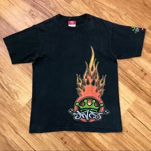 *SOLD* JNCO JEANS | Vintage Made In USA Green Crown Dragon Skate Tee (L)